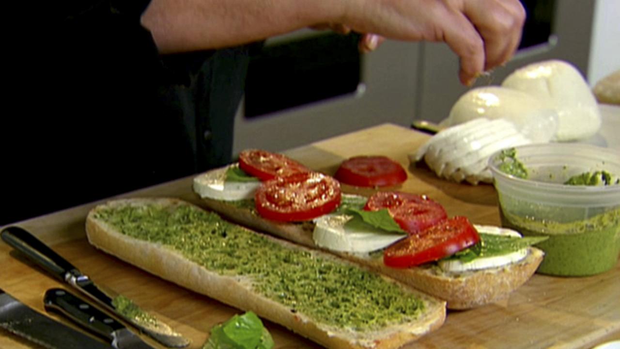 Tomato and Mozzarella Sandwich