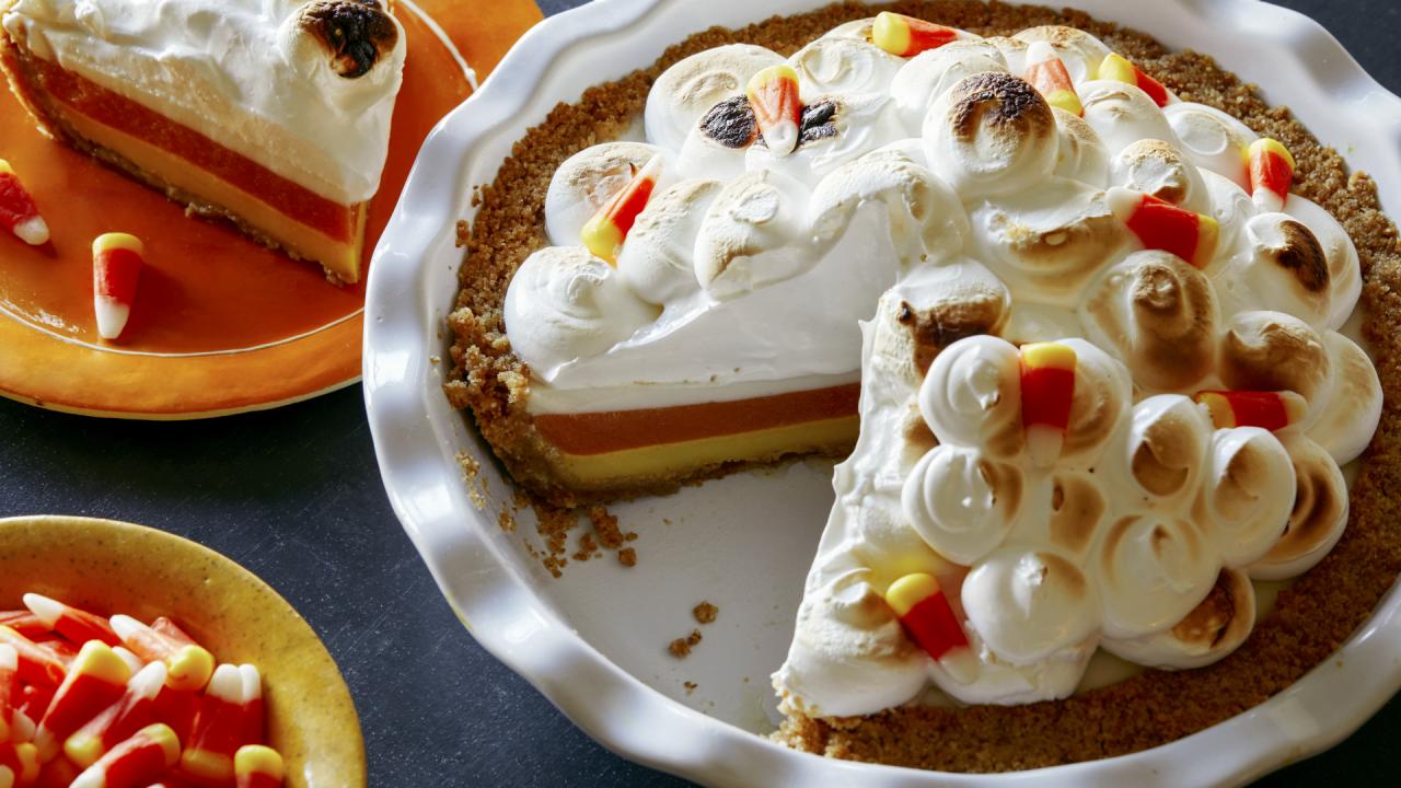 Layered Candy Corn Pie