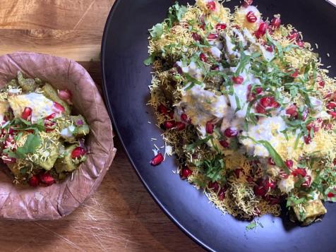 Aloo Chaat with Green Chutney