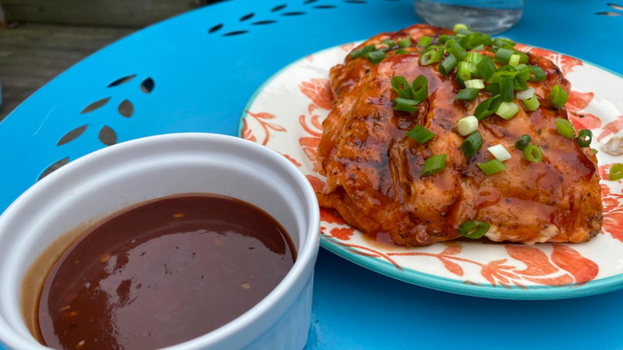 Spicy Pineapple BBQ Salmon
