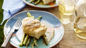 Grilled Halibut and BBQ Butter