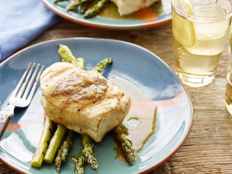 Grilled Halibut and BBQ Butter