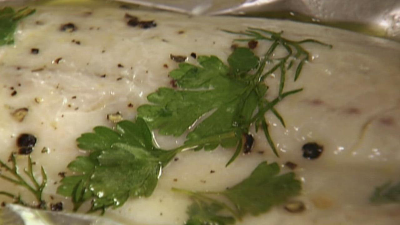 Papillote of Striped Bass