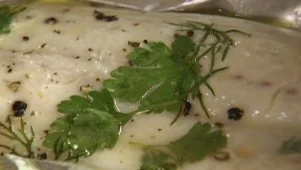 Papillote of Striped Bass
