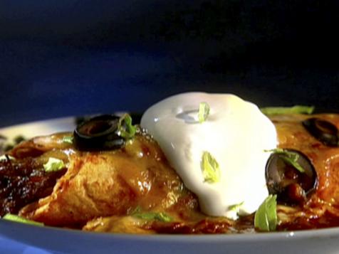 Guy's Holla Beef Enchiladas