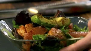 Grilled Avocado-Scallop Salad