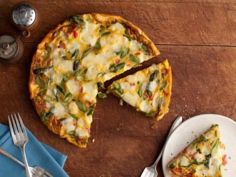Giada De Laurentiis Makes Her Frittata With Asparagus, Tomatoes and Fontina