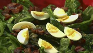 Warm Bacon Spinach Salad