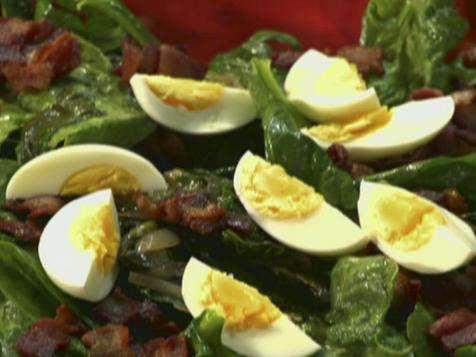 Warm Bacon Spinach Salad