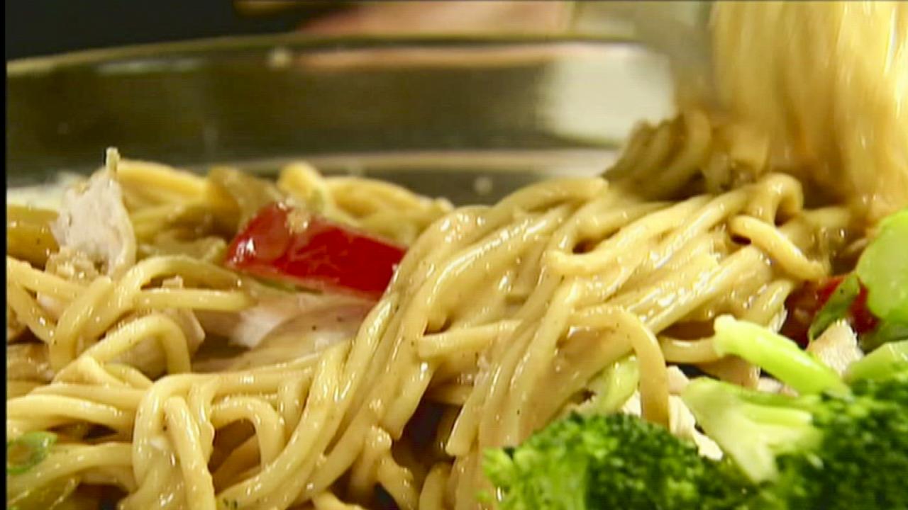 Chick'n'Broc Szechuan Noodles