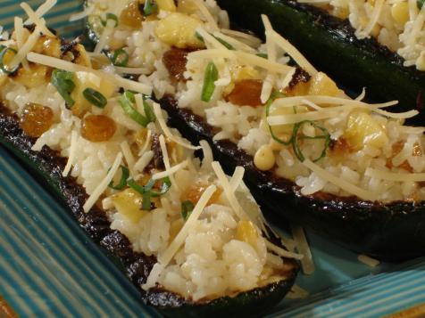 Grilled Stuffed Zucchini