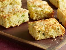 Ina Garten's Jalapeno Cheddar Cornbread for The Cat's Away as seen on Food Network's Barefoot Contessa