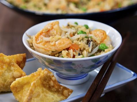 Fried Rice and Crab Rangoon