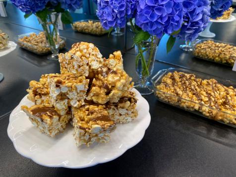 Chewy Peanut Butter-Popcorn Bars