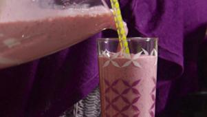 Strawberry-Basil Yogurt Cooler