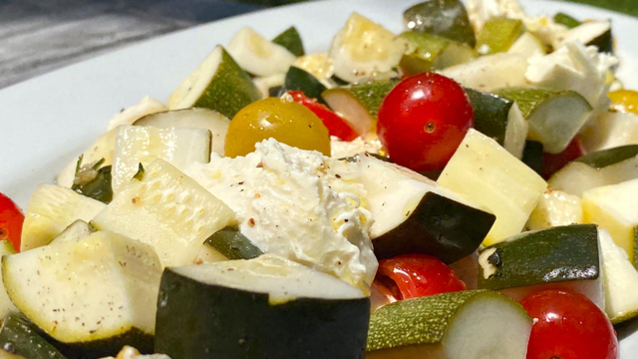 Quick-Pickled Zucchini Salad