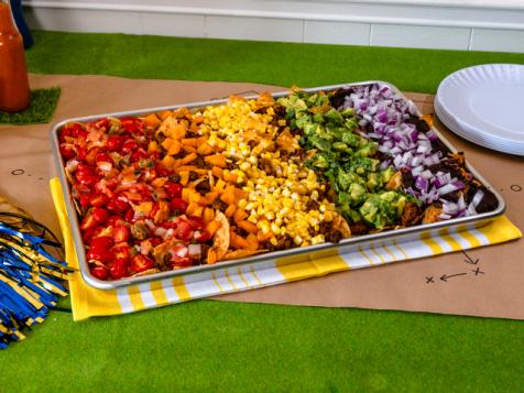 Sheet Pan Rainbow Nachos