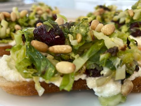 Charred Sprout Crostini