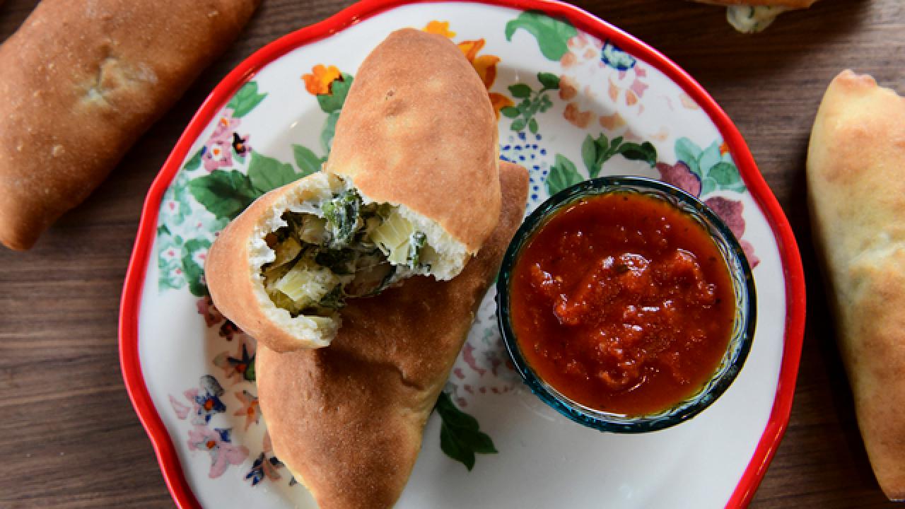 Spinach Artichoke Calzones