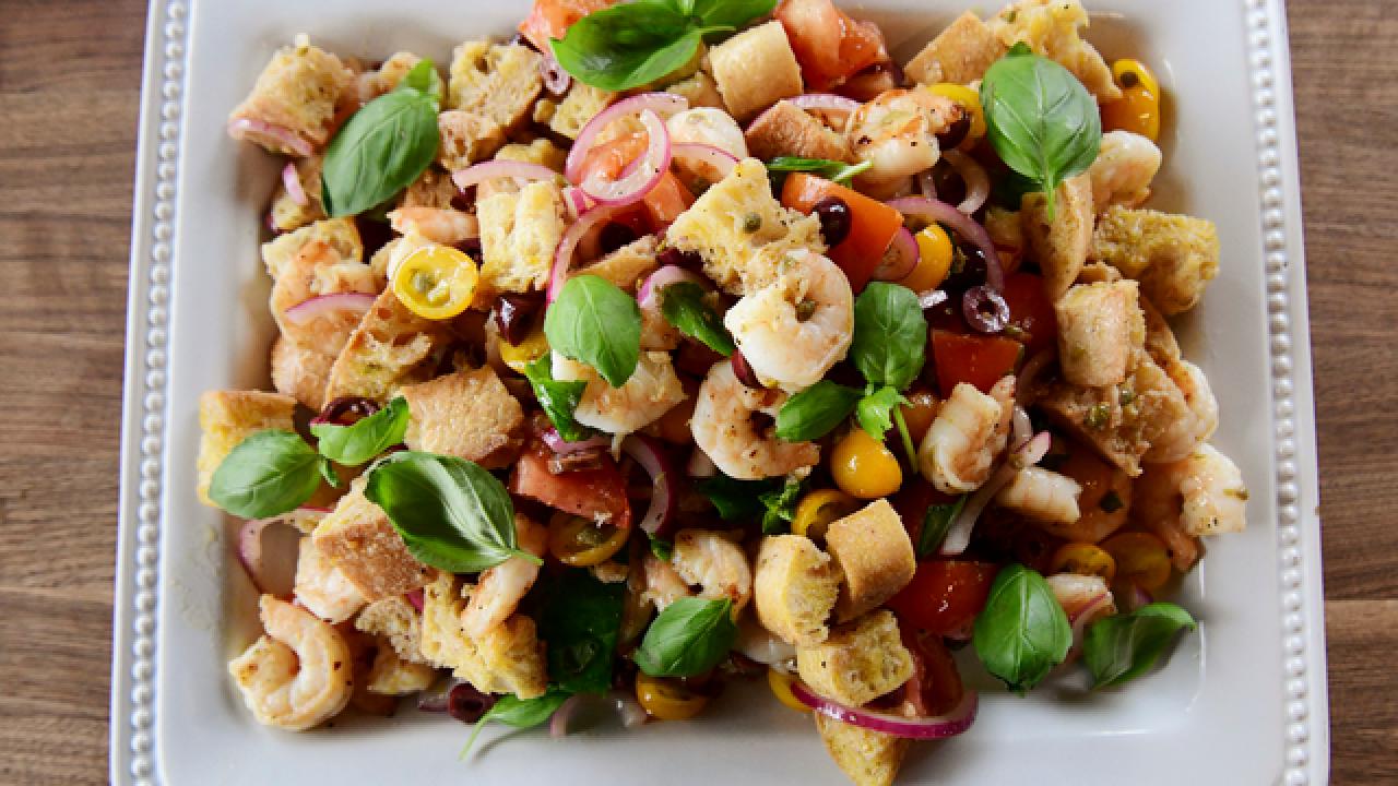 Grilled Shrimp Panzanella