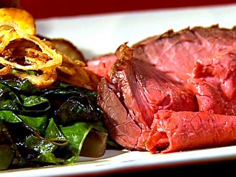 Roast Beef with Potatoes and Green Peppercorns