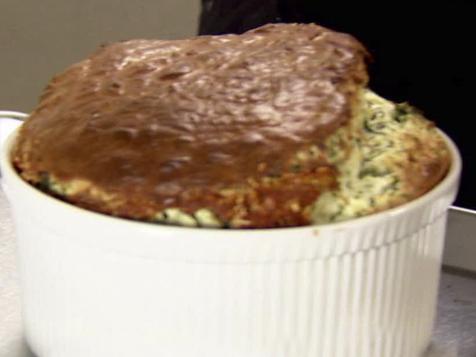 Spinach-Cheddar Souffle