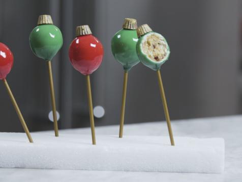 Christmas Ornament Cake Pops with Mirror Glaze