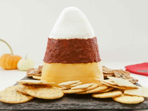 Candy Corn Cheese Tower