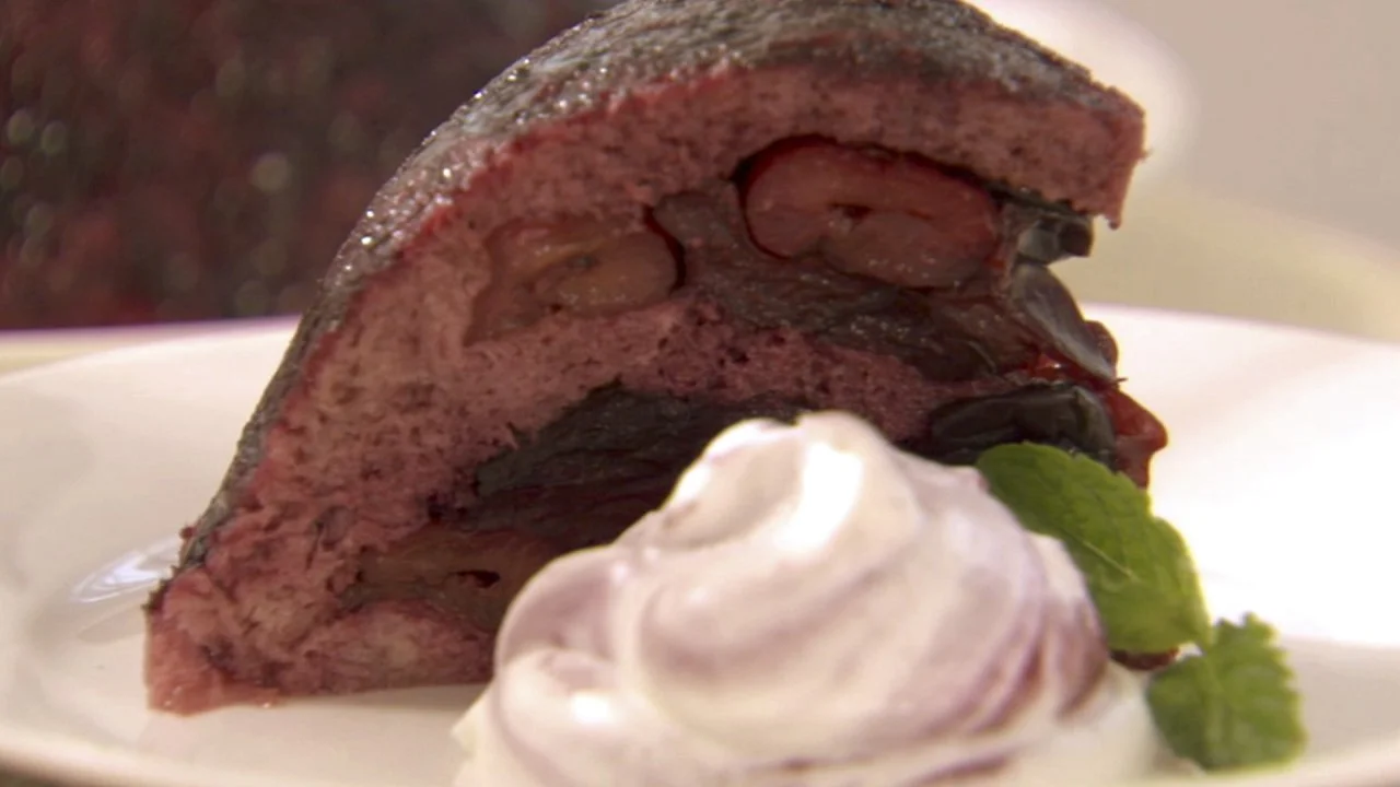 Minted Cherry Summer Pudding