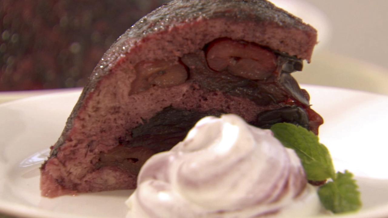 Minted Cherry Summer Pudding