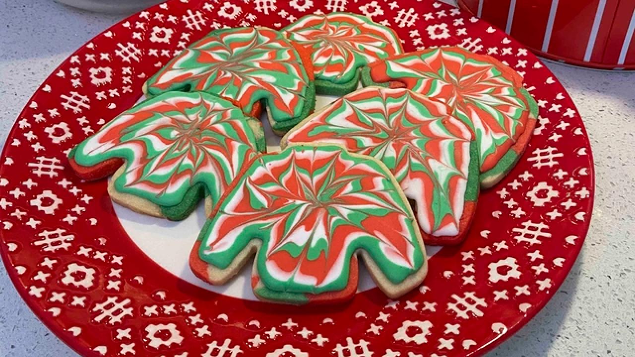 Christmas Tie-Dye Sweater Cookies