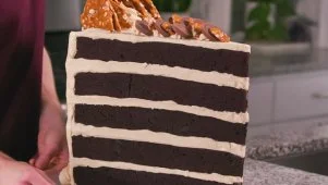 Giant Peanut Butter Chocolate Cake 