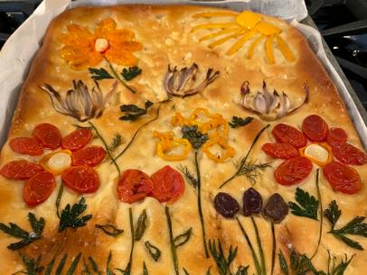 Garden Focaccia Recipe, Geoffrey Zakarian