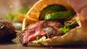 Flank Steak and Grilled Veggie Pita