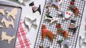 Holiday Dog Cutout Sugar Cookies
