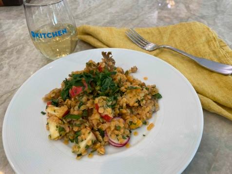 Lentil Salad with Mushrooms and Apples