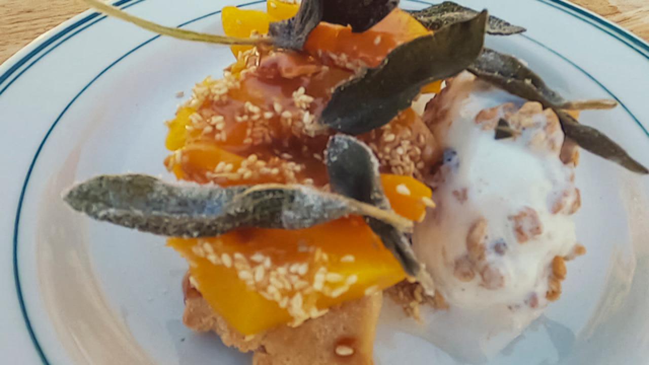 Peach-Caramel Tart
