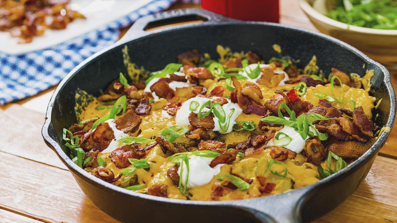Grilled Cheesy Loaded Potatoes