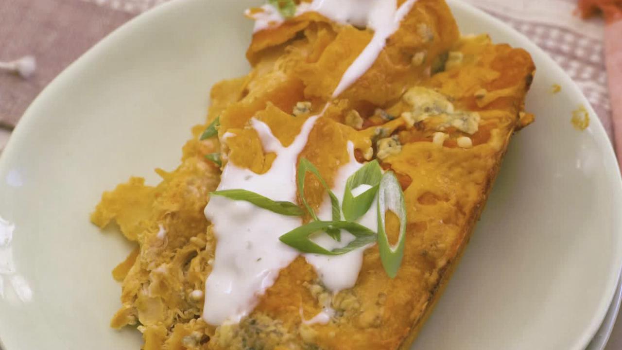 Buffalo Chicken Enchiladas