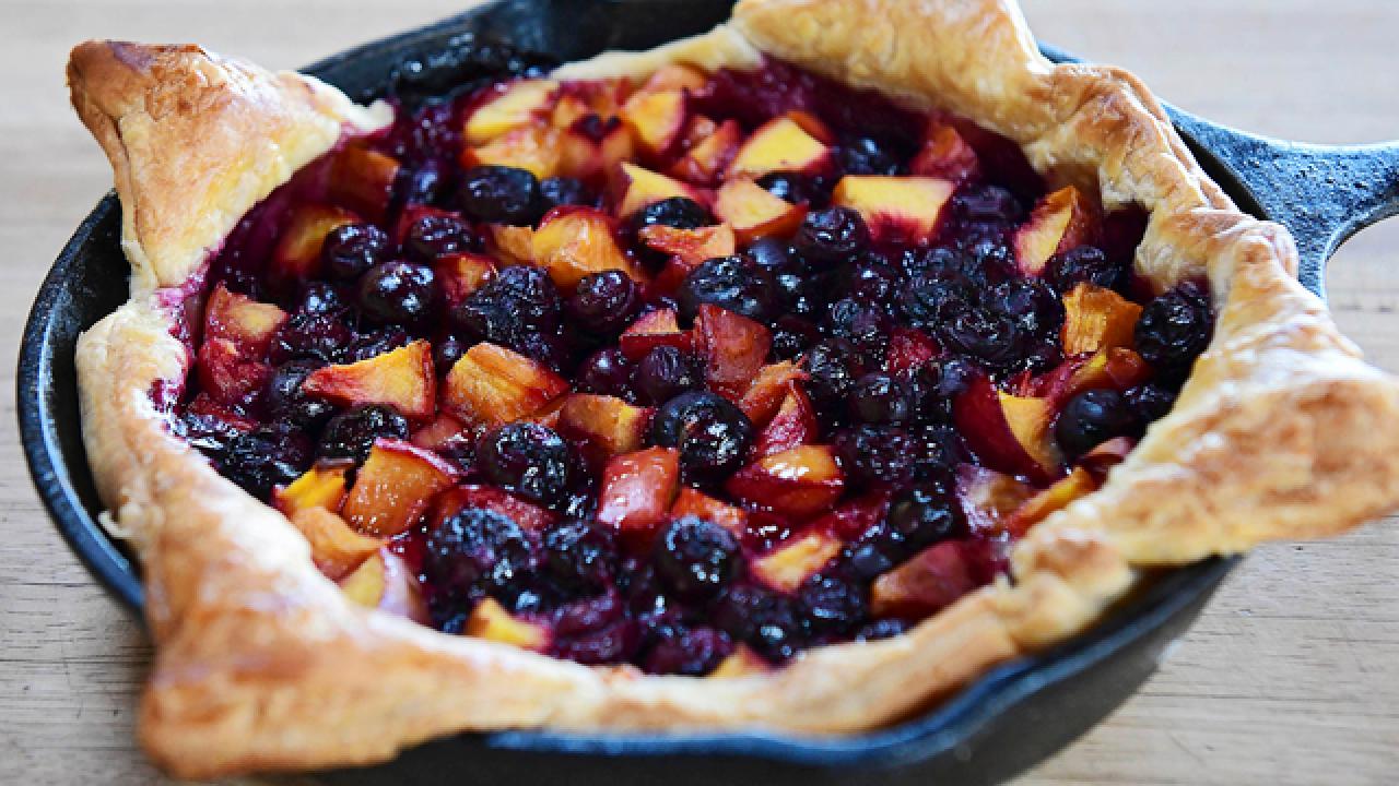 Cast-Iron Blueberry and Nectarine Galette