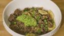 Orecchiette with Lamb and Pea Pesto