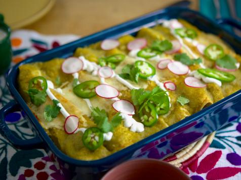 Chorizo, Egg and Cheese Enchiladas