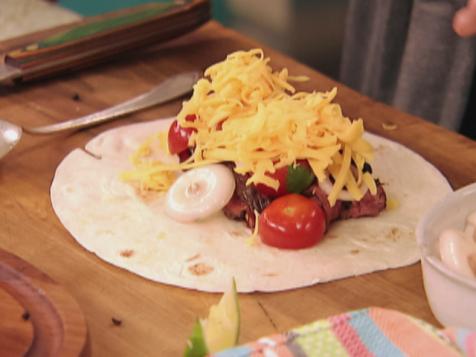 Marinated Skirt Steak Burritos