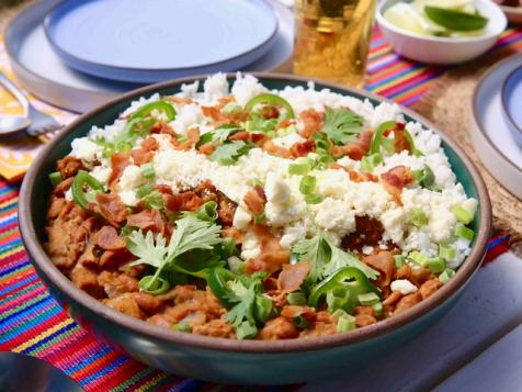 Refried Beans and Rice Bowl