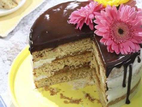 Brown Butter Cake with Spiced Chocolate Ganache