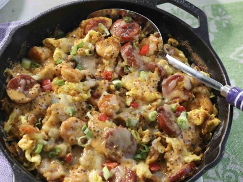 Cheesy Creole Breakfast Skillet