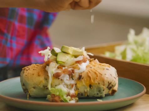 Popcorn Shrimp Chimichanga