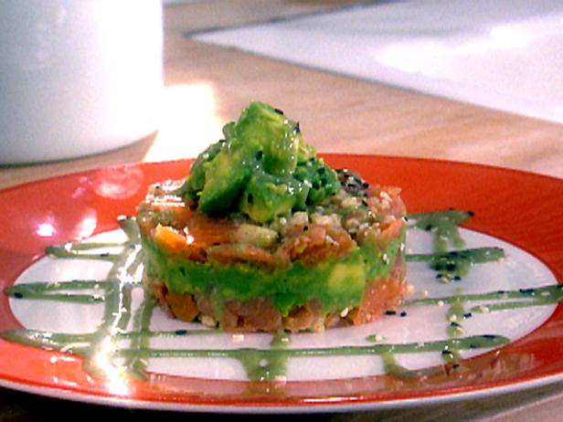 Smoked Salmon and Avocado Tier