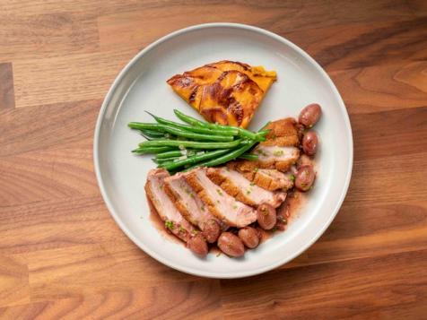 Seared Duck Breast with Roasted Grape Sauce