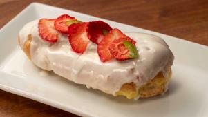 Corn and Strawberry Eclair